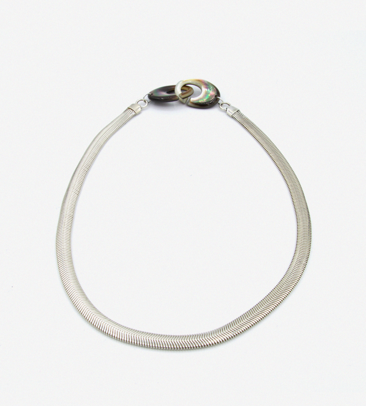 Luz Ortiz Pearl Python Necklace  - Silver - Image 2 of 3