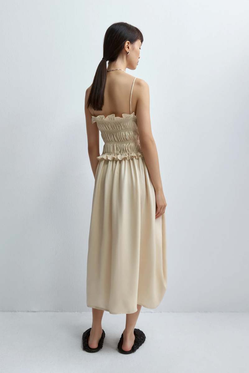 【送料&関税込】CourrA¨ges Dress In Beige Cotton Amazon.com: FAYYA Belted Shirt Dress (Color : Beige, Size