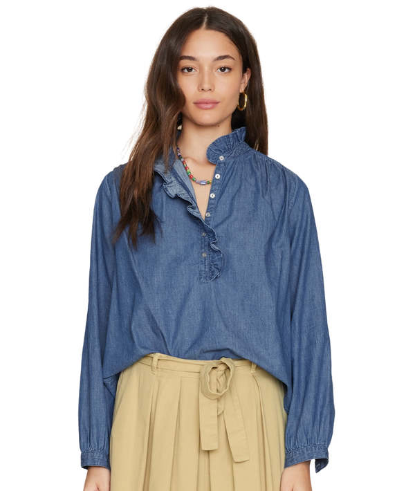 Xirena Caspian Top - Blue Rinse | Garmentory