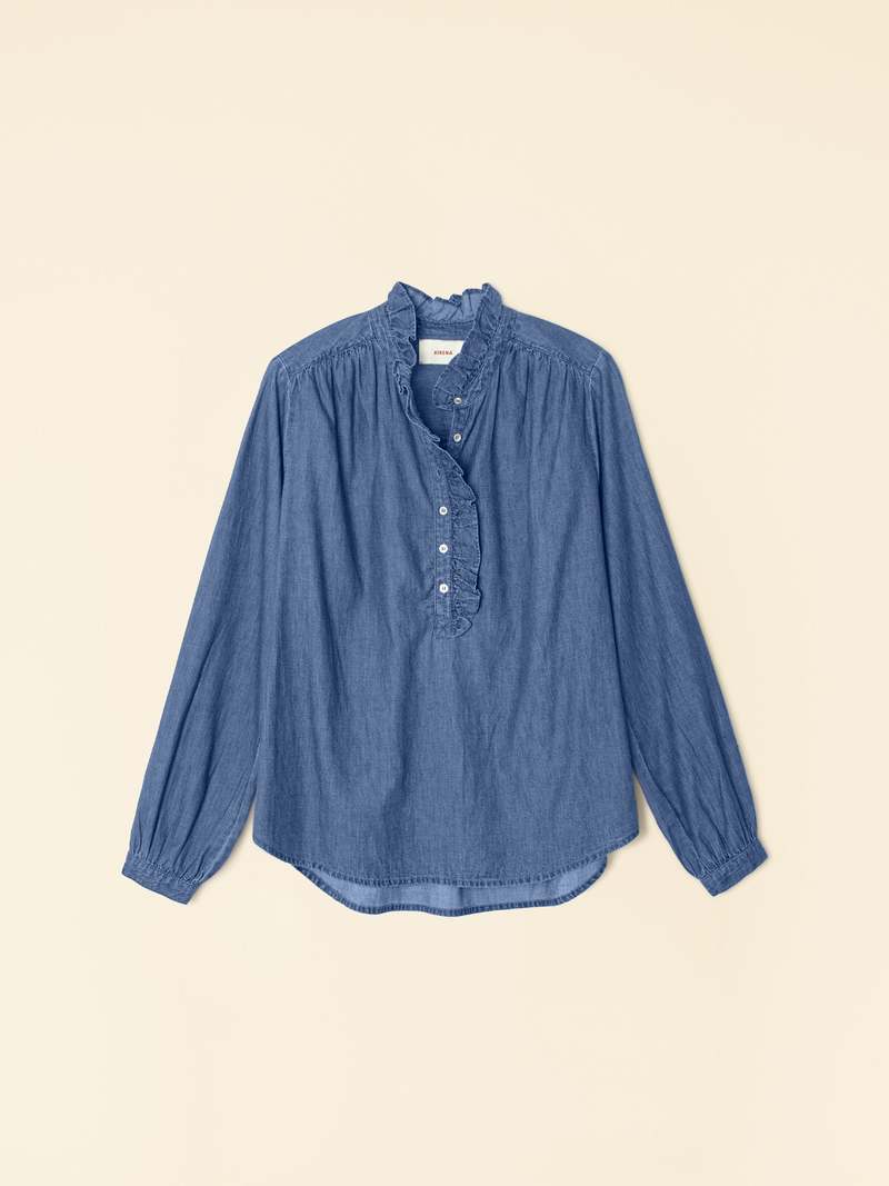 Xirena Caspian Top - Blue Rinse | Garmentory
