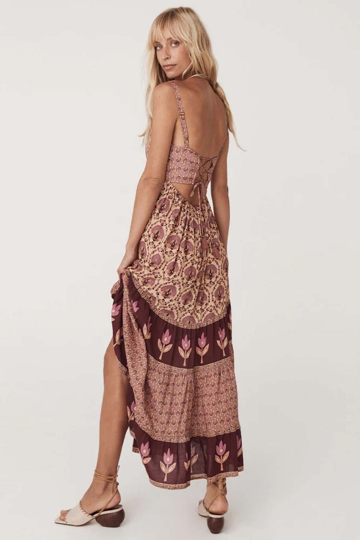 SPELL & THE GYPSY COLLECTIVE Chteau Quilted Strappy Maxi Dress - Grape |  Garmentory