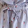 CARO EDITIONS Hannah Shorts - Blue/White Stripe with Flower - Thumbnail 5