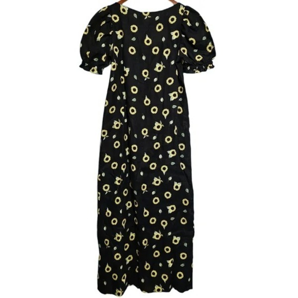 little black dress paint color Fashionable Sleeveless Multi-Branch Sunflower Maternity Dress – Glamix  Maternity