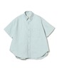 Beams Boy Big Button Down Short Sleeve Shirt - Green - Thumbnail 1