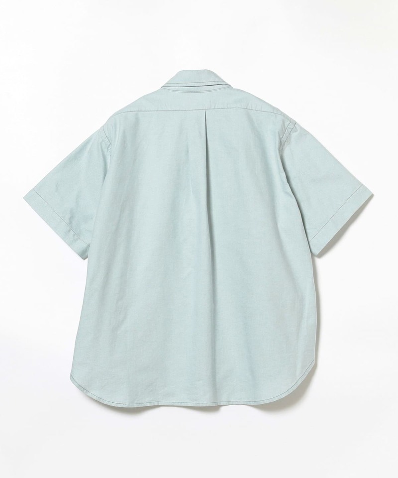 Beams Boy Big Button Down Short Sleeve Shirt - Green Beams Boy Big Button Down Short Sleeve Shirt - Green