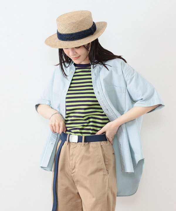 Beams Boy Big Button Down Short Sleeve Shirt - Green Beams Boy Big Button Down Short Sleeve Shirt - Green