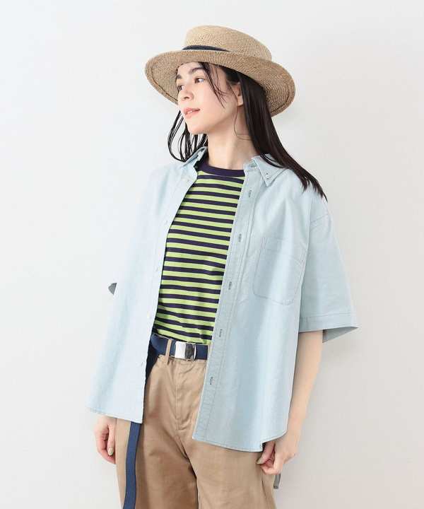 Beams Boy Big Button Down Short Sleeve Shirt - Green Beams Boy Big Button Down Short Sleeve Shirt - Green