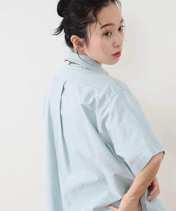Beams Boy Big Button Down Short Sleeve Shirt - Green Beams Boy Big Button Down Short Sleeve Shirt - Green