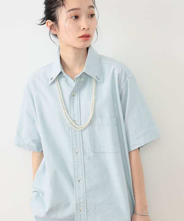 Beams Boy Big Button Down Short Sleeve Shirt - Green Beams Boy Big Button Down Short Sleeve Shirt - Green