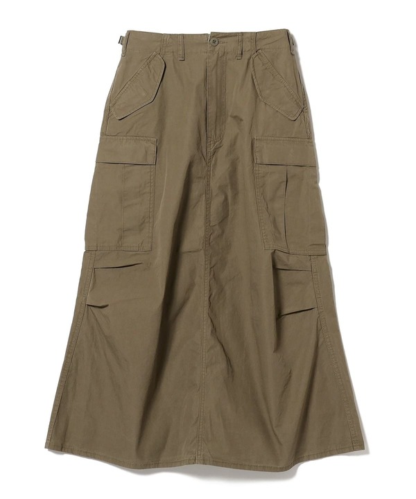 Beams Boy Cotton Typewriter M-65 Skirt - Olive | Garmentory