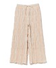 Beams Boy Multi Stripe Shirring Easy Pants - Cream - Thumbnail 1