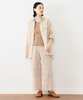 Beams Boy Multi Stripe Shirring Easy Pants - Cream - Thumbnail 9