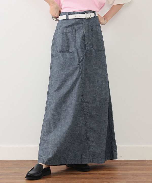 Beams BoyUS NAVY Sailor Pants Remake Skirt - Indigo Beams BoyUS NAVY Sailor Pants Remake Skirt - Indigo