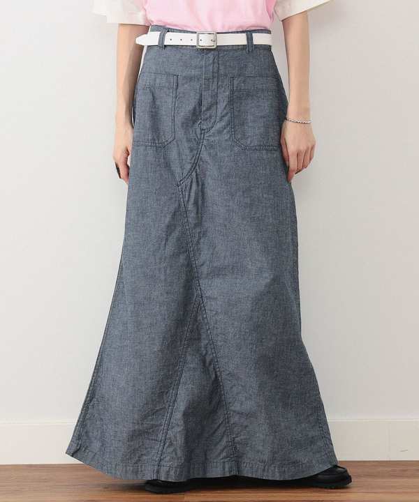 Beams BoyUS NAVY Sailor Pants Remake Skirt - Indigo Beams BoyUS NAVY Sailor Pants Remake Skirt - Indigo