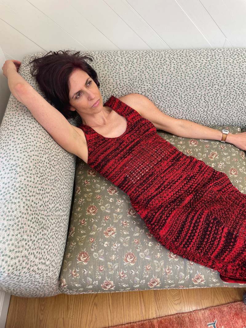Beklina Haptic Tank Dress - Roja