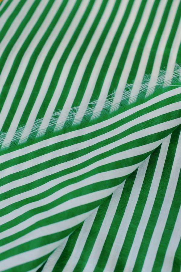 Runaway Bicycle SASHA Dress - GREEN STRIPE