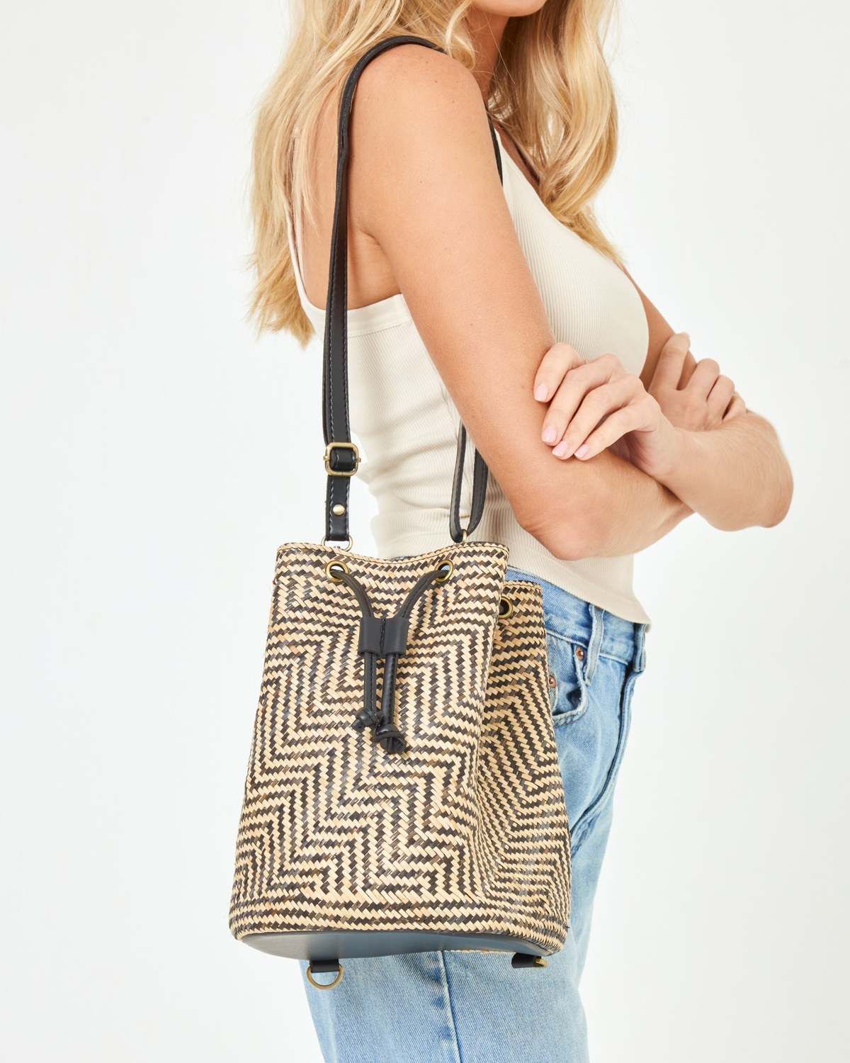 L*Space Clo Velly Backpack - Black/Cream | Garmentory