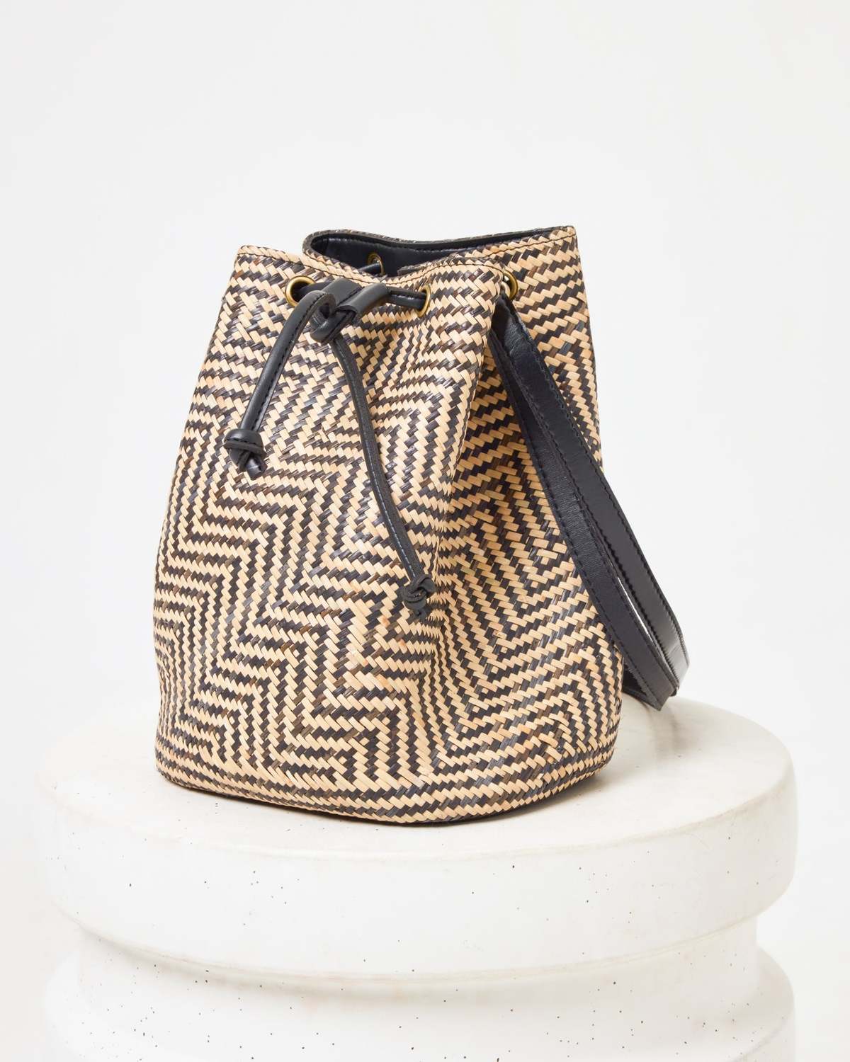 L*Space Clo Velly Backpack - Black/Cream | Garmentory display picture 3