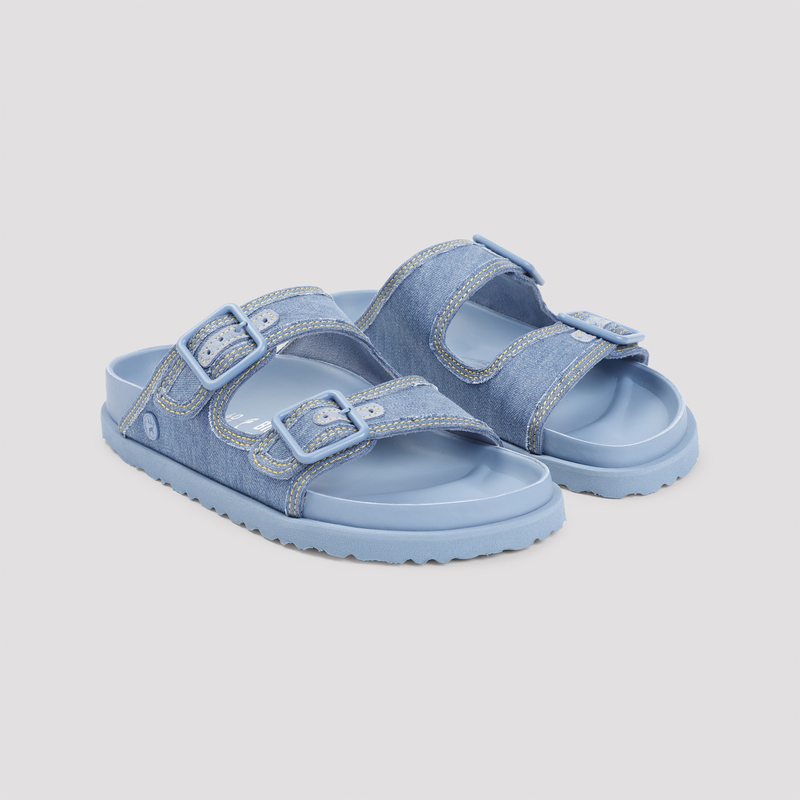 Birkenstock 1774 Arizona Sandals - Faded Denim | Garmentory