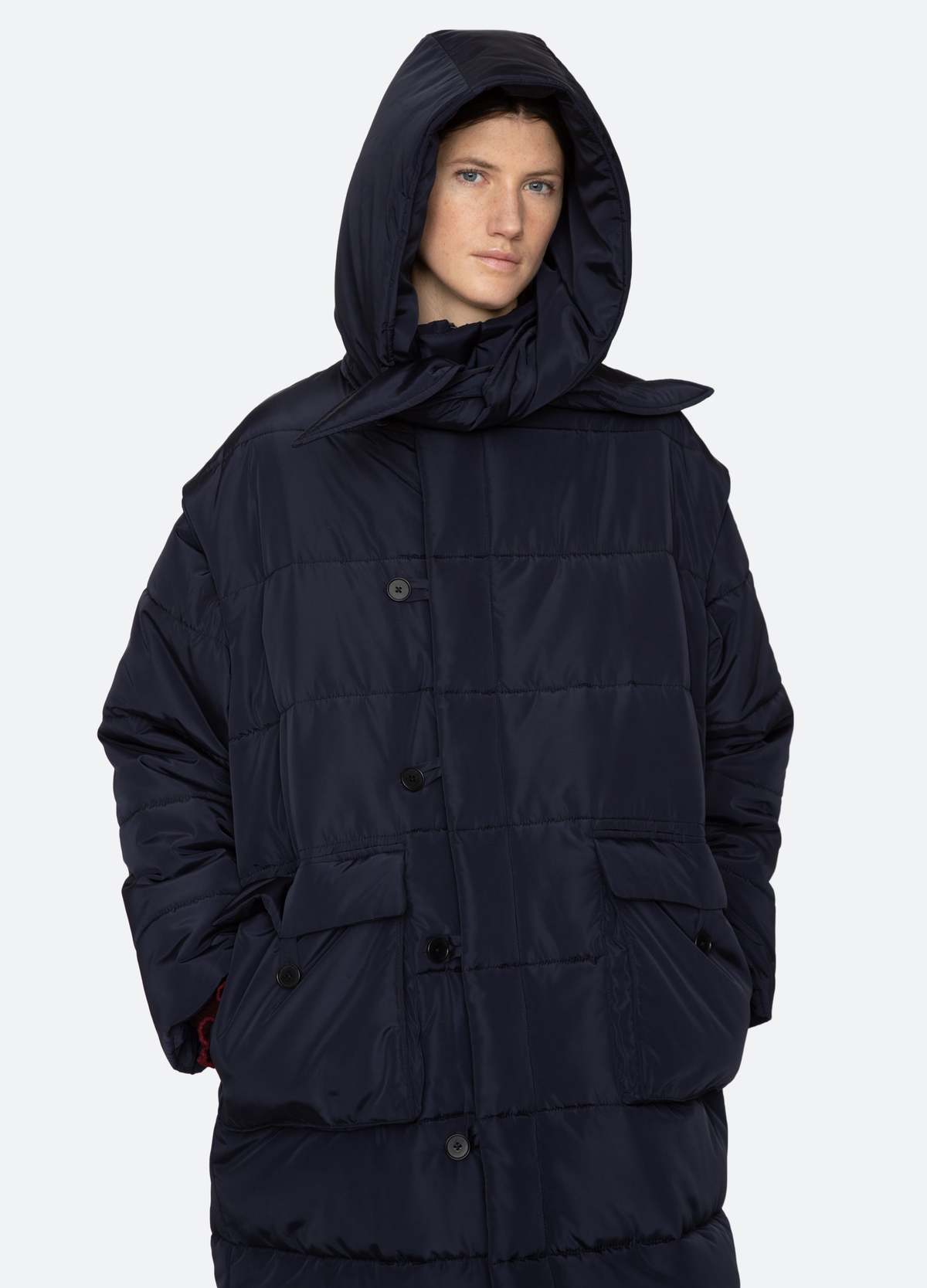 Sea NY Estelle Coat - Navy | Garmentory