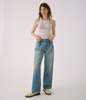 SAYAKA DAVIS NEW YORK Mid Weight Tucked Wide leg Denim - Light Blue - Thumbnail 1
