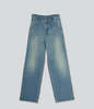 SAYAKA DAVIS NEW YORK Mid Weight Tucked Wide leg Denim - Light Blue - Thumbnail 5