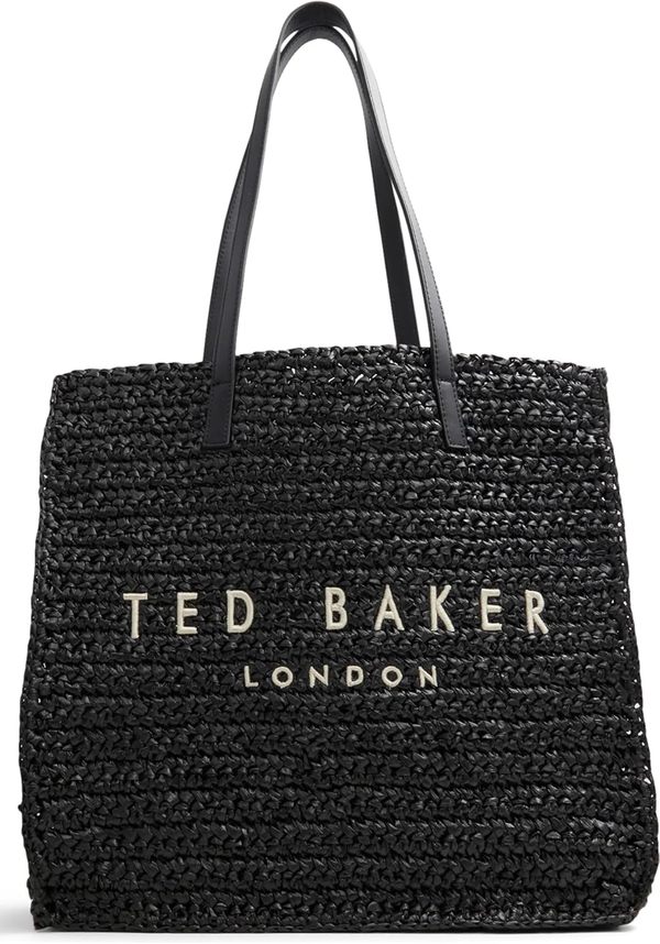 Ted Baker Skye Raffia Tote Handbag - Other Black | Garmentory