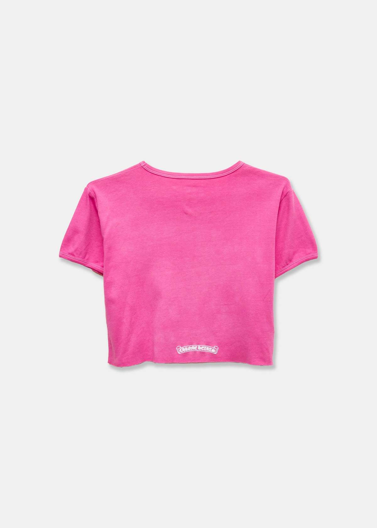 Chrome Hearts Dipped in Blue Cropped Tee - Pink | Garmentory