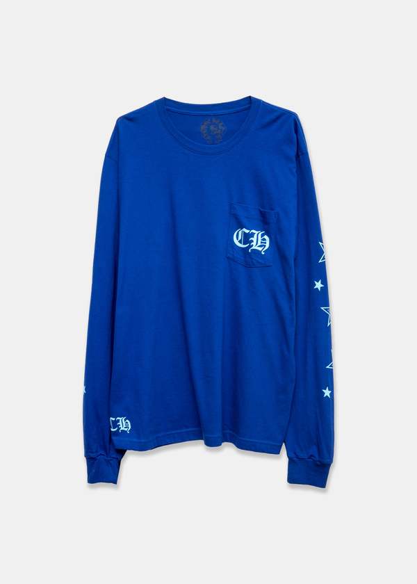 Chrome Hearts Stars Long Sleeve - Indigo Blue | Garmentory