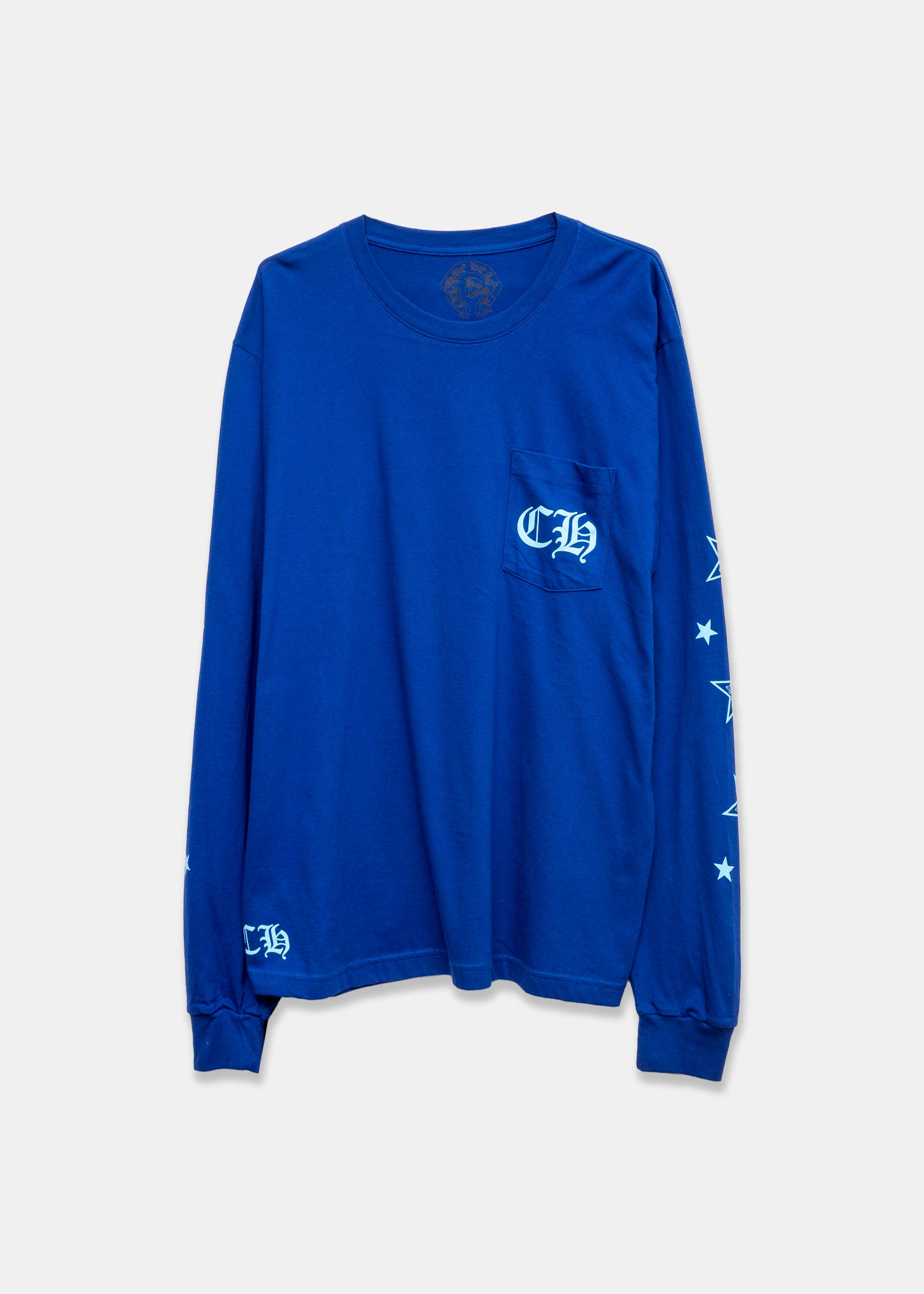 【SCENERITY】Chrome long sleeves Chrome-Hearts-CH-Indigo-Blue-