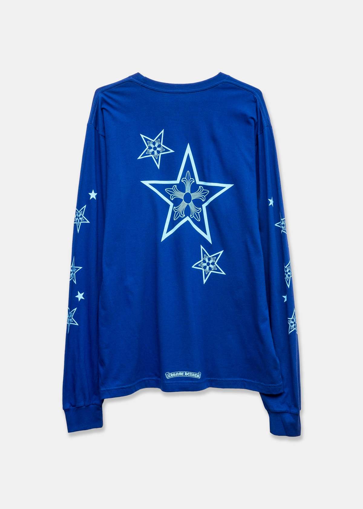 【SCENERITY】Chrome long sleeves Chrome Hearts Baseball Longsleeve - Blue/White | Garmentory