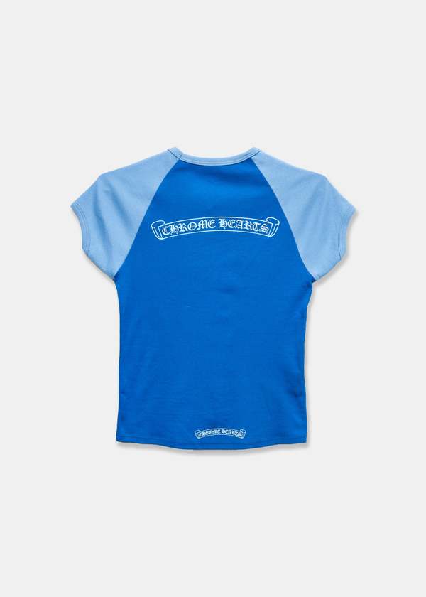 Chrome Hearts Scroll Baseball Tee - Two Tone Blue | Garmentory