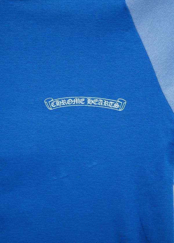 Chrome Hearts Scroll Baseball Tee - Two Tone Blue | Garmentory