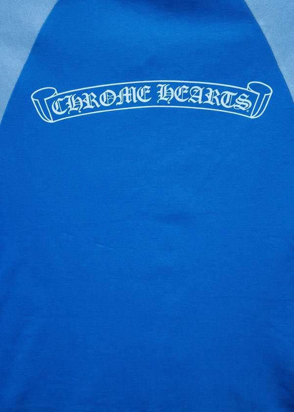Chrome Hearts Scroll Baseball Tee - Two Tone Blue | Garmentory