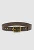 BRIE LEON Everyday Buckle Belt - Chocolate - Thumbnail 1