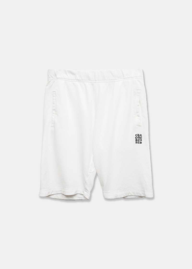 Chrome Hearts Script Sweat Shorts - White | Garmentory