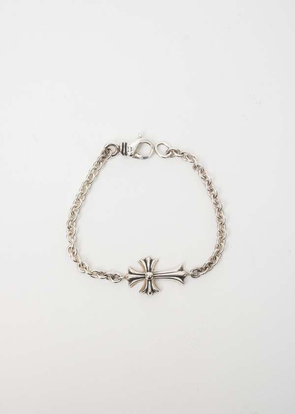 chrome hearts Chain Large Baby Fat Cross Bracelet - Silver