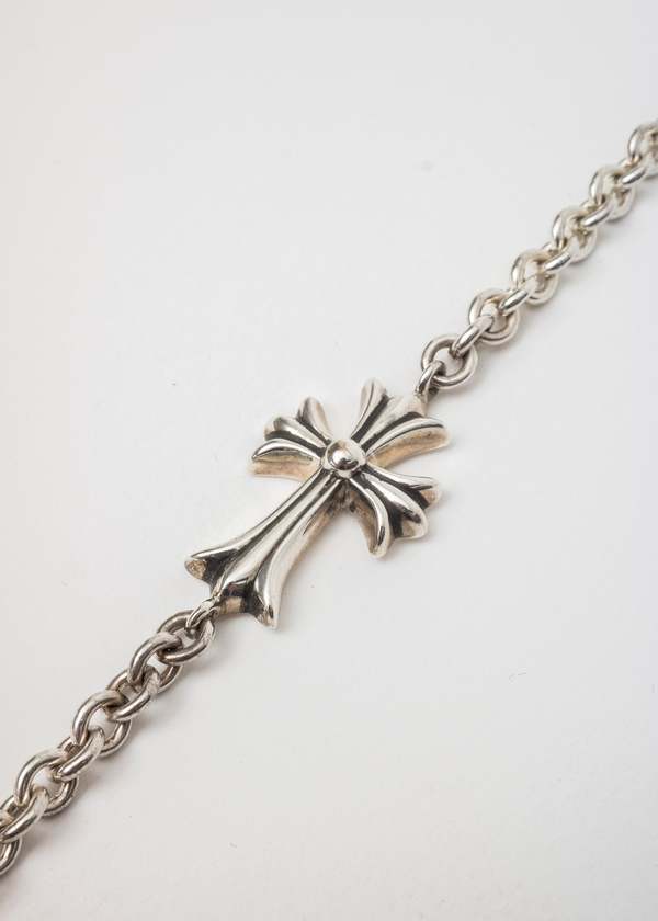 chrome hearts Chain Large Baby Fat Cross Bracelet - Silver