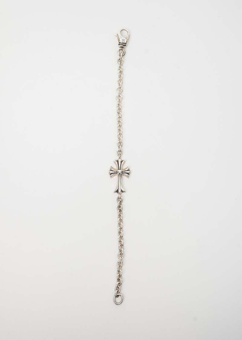 chrome hearts Chain Large Baby Fat Cross Bracelet - Silver
