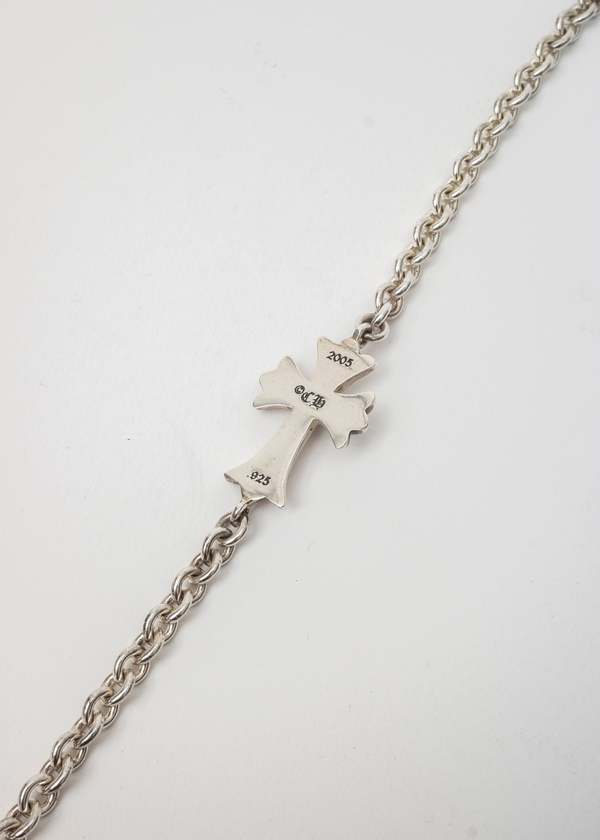chrome hearts Chain Large Baby Fat Cross Bracelet - Silver