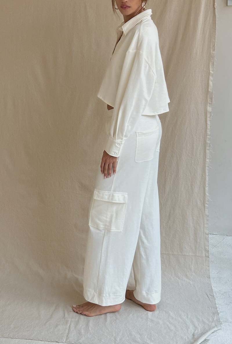 Bahhgoose Cargo Pant - Oatmeal Bahhgoose Cargo Pant - Oatmeal