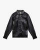 isabel marant etoile Abelia Leather Style Shirt - Black - Thumbnail 5