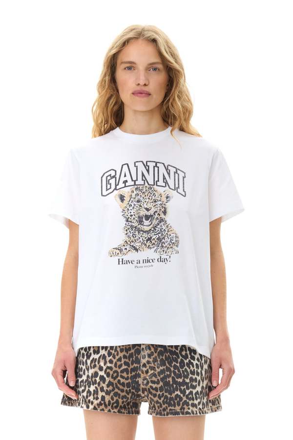 Basic Jersey Owls Relaxed T-Shirt main image 1