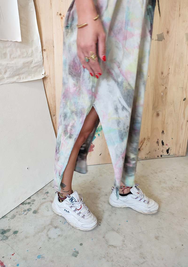 Berenik HANDPAINTED TANK DRESS - Black Painted