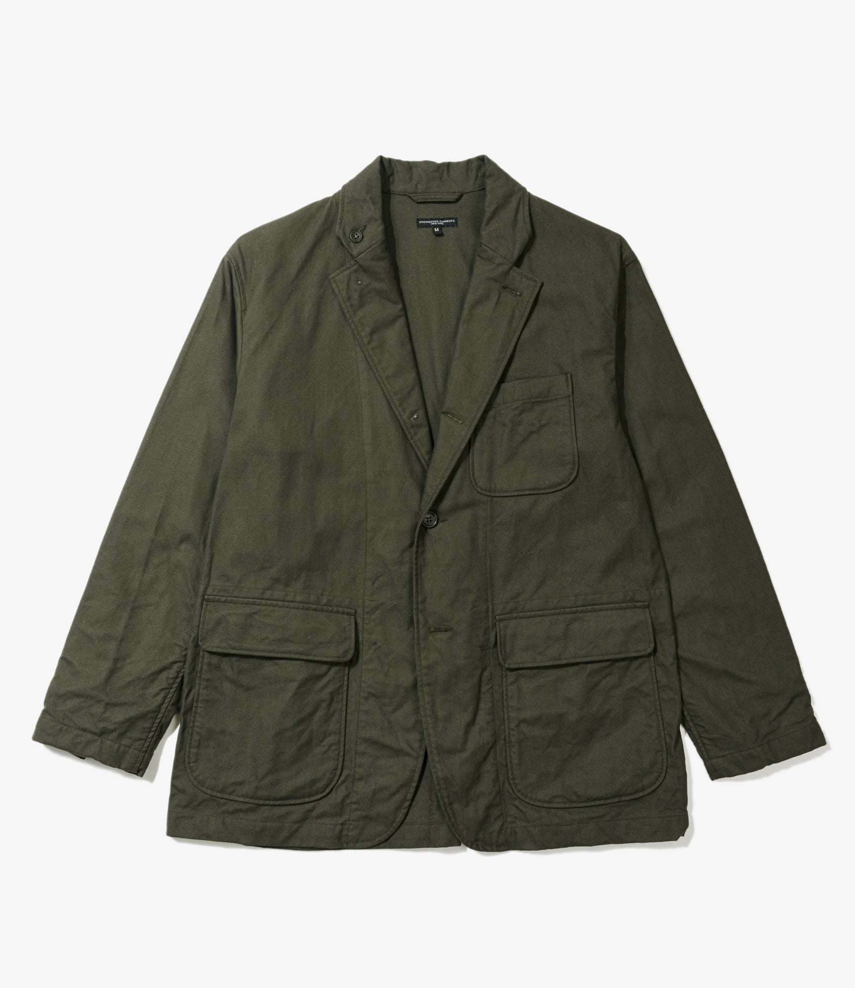 Engineered Garments Cotton Brushed HB Loiter Jacket - Olive