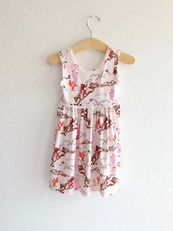 Kids Polished Prints Bamboo Cowgirl Dress - Prints | Garmentory Kids Polished Prints Bamboo Cowgirl Dress - Prints | Garmentory