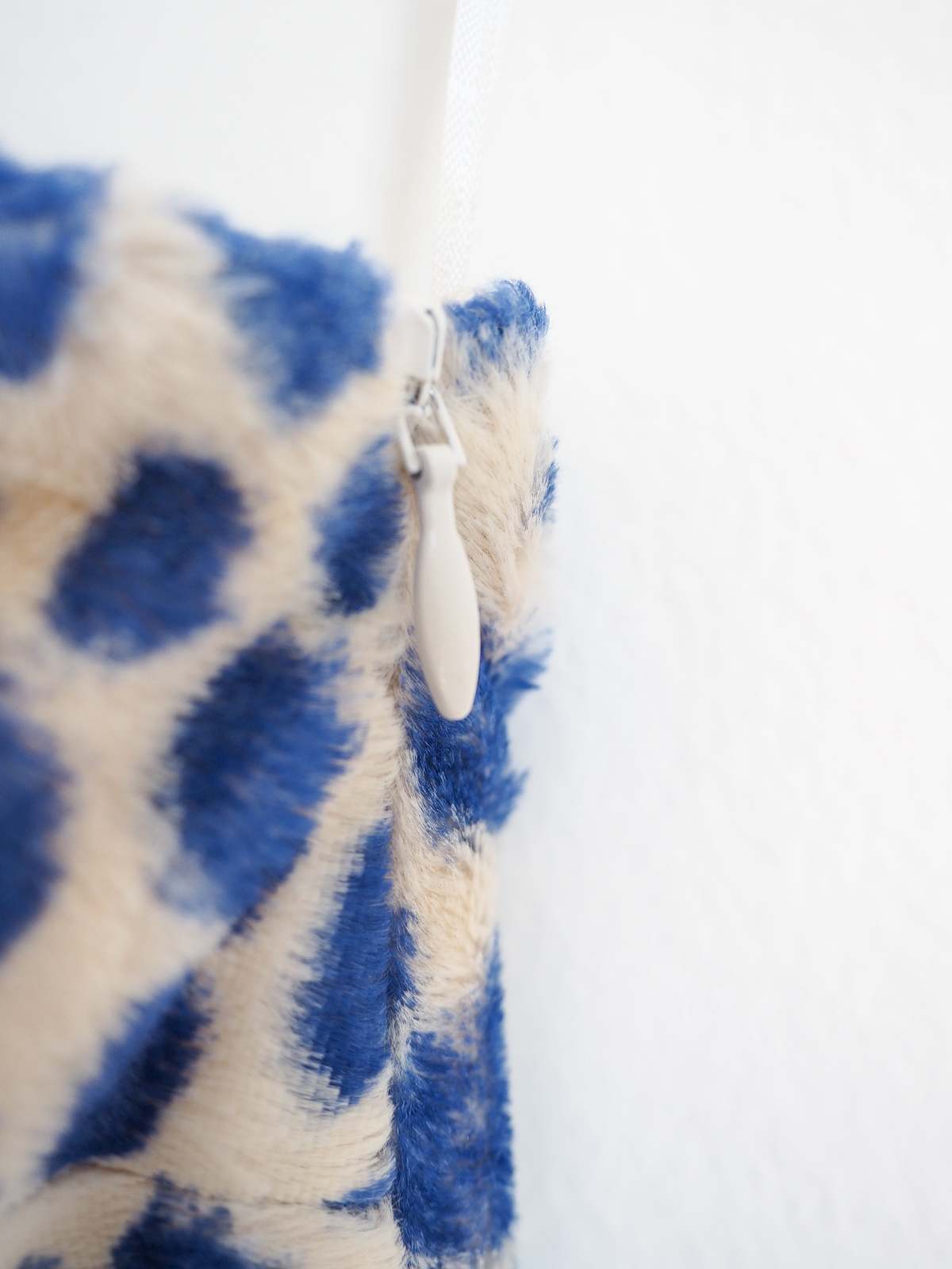 Maryam Nassir Zadeh Leopard One Shoulder Mini Dress - Blue/White - Image 3 of 5