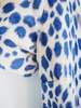 Maryam Nassir Zadeh Leopard One Shoulder Mini Dress - Blue/White - Thumbnail 4
