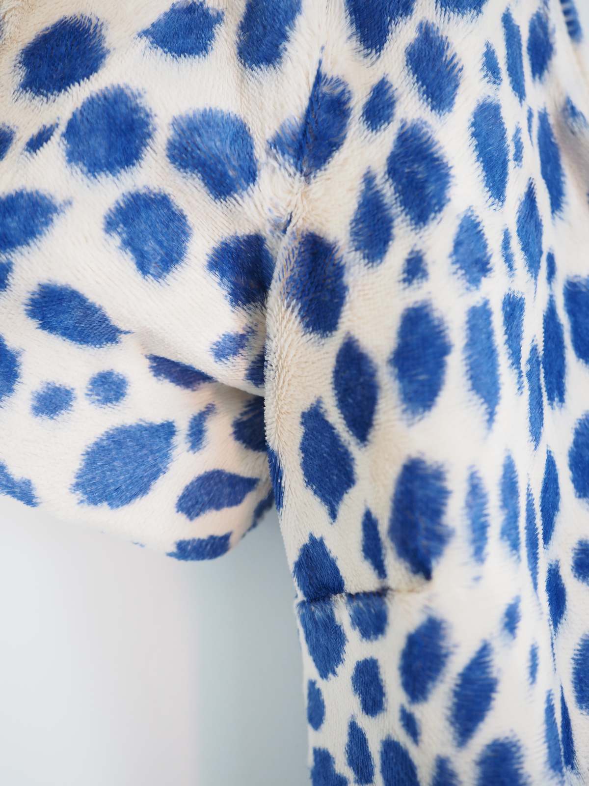 Maryam Nassir Zadeh Leopard One Shoulder Mini Dress - Blue/White - Image 4 of 5