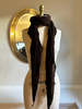 Botto Giuseppe Diamond Classic Knit Cashmere Scarf - Dark Brown  - Thumbnail 3
